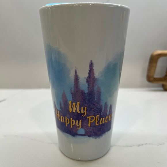 Disney Kitchen Disney My Happy Place Ceramic Travel Mug Coffee 2 Oz